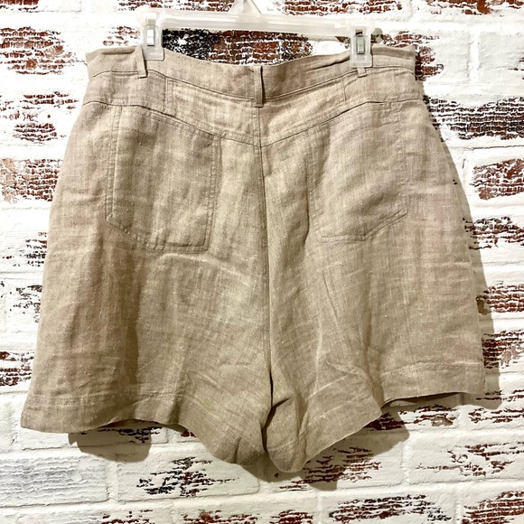The Territory Ahead Beige Linen Shorts Women’s Size 16 - Picture 5 of 10